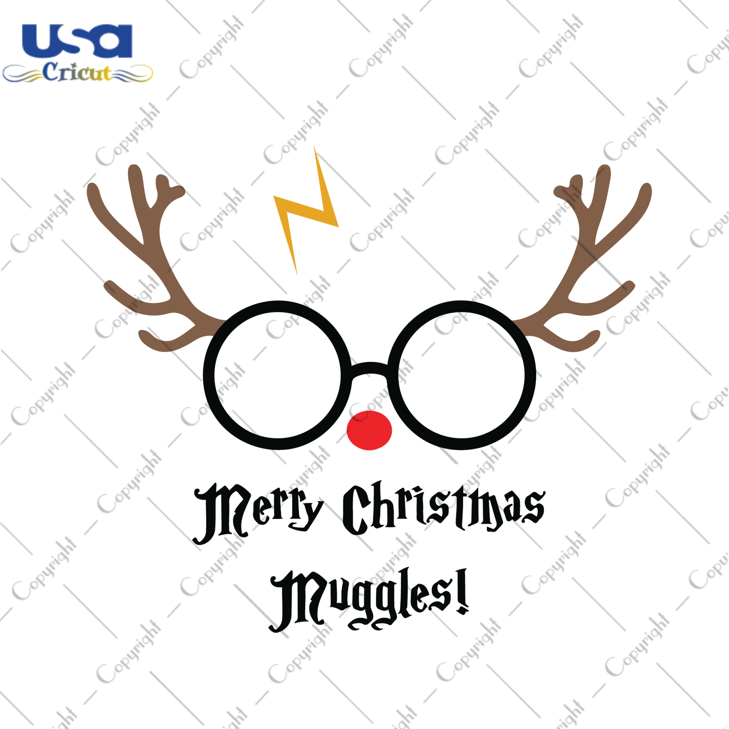 Merry Christmas Muggles Svg, Christmas Svg, Xmas Svg, Merry Christmas, Christmas Gift, Christmas Muggles, Muggles Svg, Harry Potter Svg, Reindeer Svg, Rudolph Svg, Wizard Svg, Hogwarts Svg - 