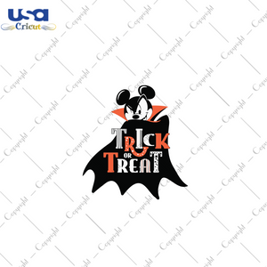 Mickey Dracula Trick Or Treat, Halloween Svg, Halloween Gift, Halloween Shirt, Halloween Day, Gift For Halloween, Disney Halloween, Disney Svg, Mickey Svg, Mickey Dracula, Svg Cricut - USA Cr