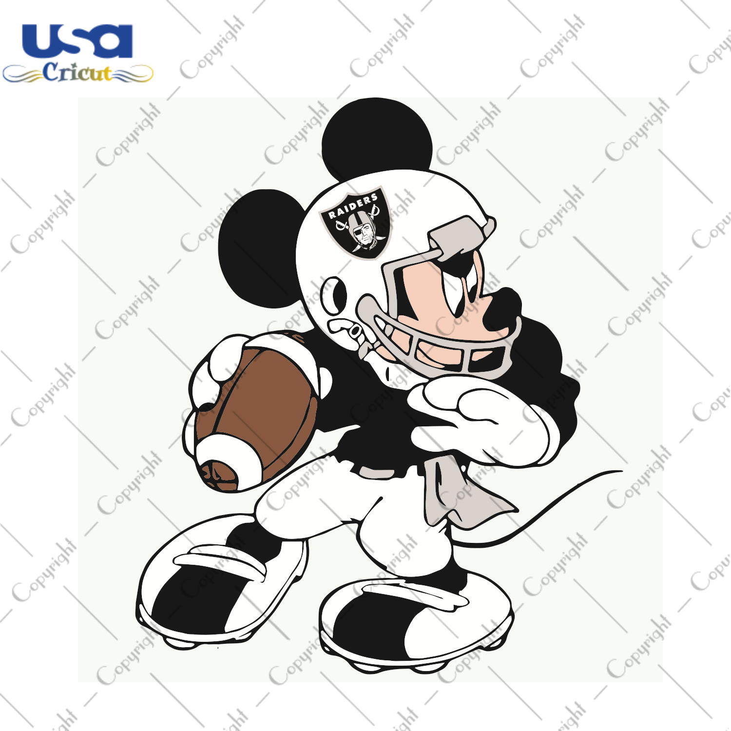 Mickey Mouse Oakland Raiders Sport Gift Diy Crafts Svg Files For Cricut, Silhouette Sublimation Files