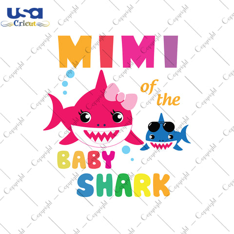 Mimi Of The Baby Shark Svg, Trending Svg, Mimi Shark, Diy Crafts SVG Files For Cricut, Silhouette Sublimation Files Shirt Design Ideas  Instant Download - USA Cricut