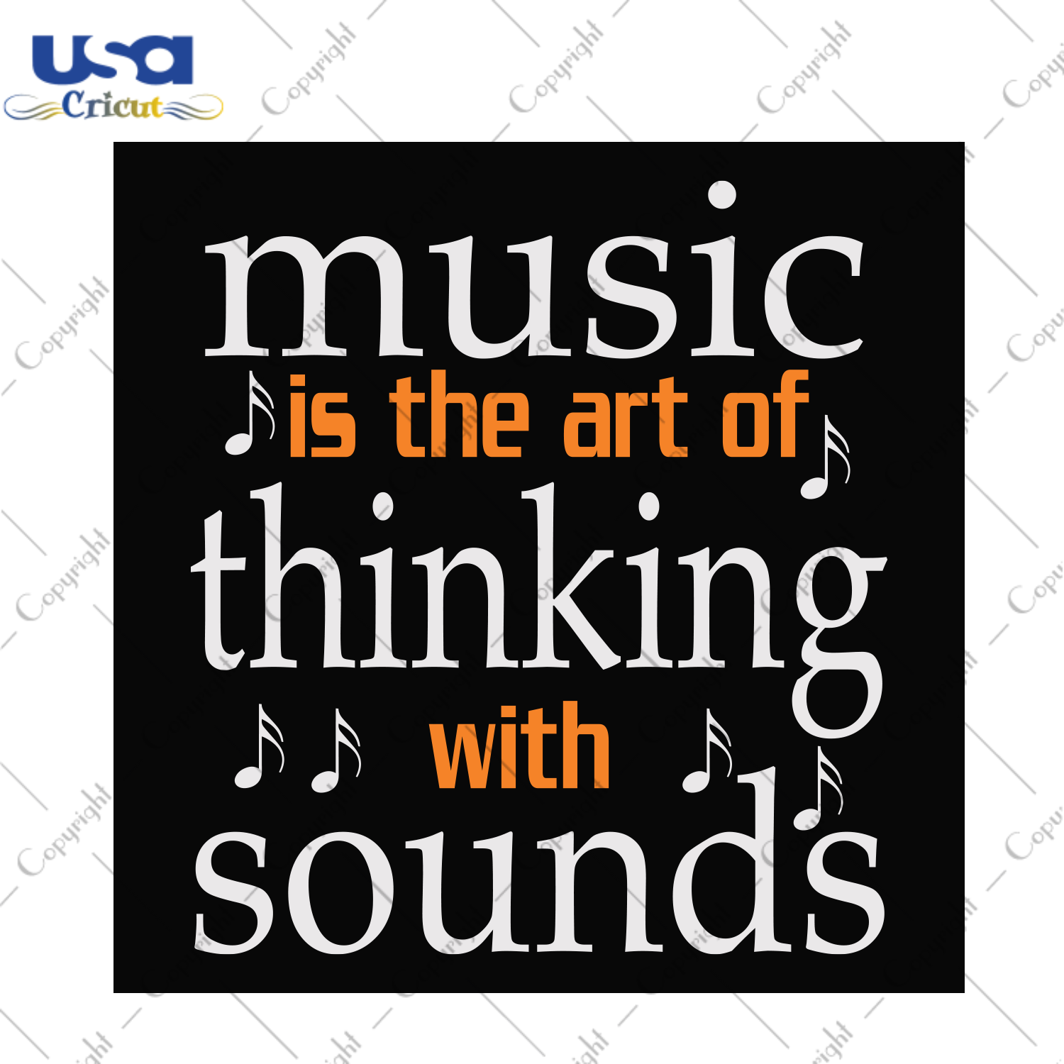 Music is the art of thinking with sounds Trending Gift Diy Crafts Svg Files For Cricut, Silhouette Sublimation Files