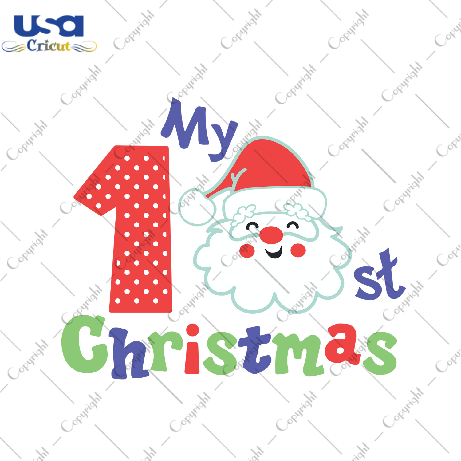 My 1st Christmas, Birthday Svg, Santa Clause, 1st Birthday, Birthday Gifts, Christmas Gifts, Santa Clause Svg, 1st Christmas, 1st birthday svg, 1st birthday gift, Christmas birthday, birthday