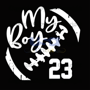 My Boy 23 Svg, Sport Svg, Birthday Football, Birthday Boy Gifts, SVG files for cricut Instant Download Version - USA Cricut