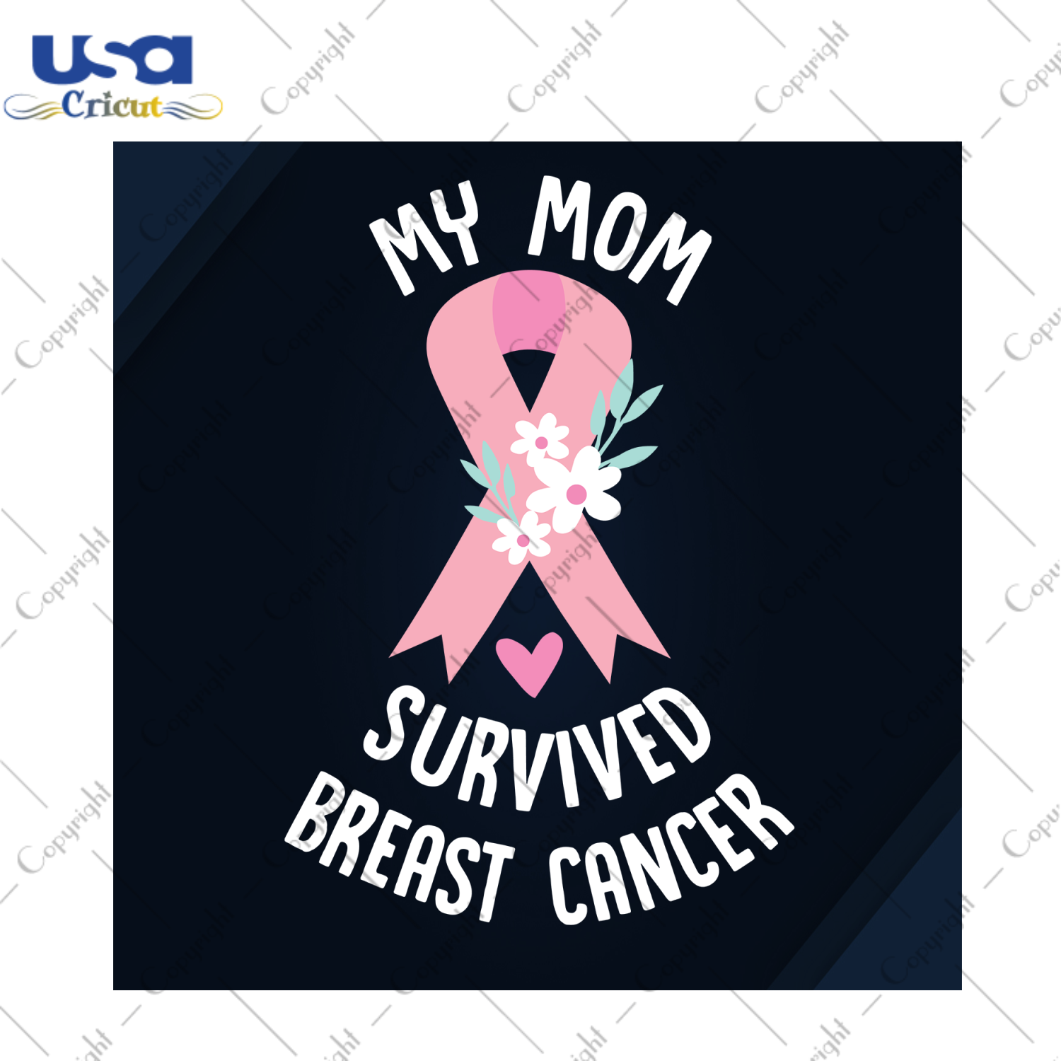 My Mom Survived Breast Cancer Gift Diy Crafts Svg Files For Cricut, Silhouette Sublimation Files