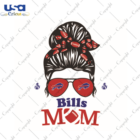 Gift For Mom, NFL Gift For Bills Mom Diy Crafts Svg Files For Cricut, Silhouette Sublimation Files - USA Cricut