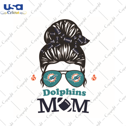 Gift For Mom, NFL Gift For Dolphins Mom Diy Crafts Svg Files For Cricut, Silhouette Sublimation Files - USA Cricut