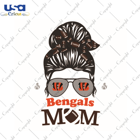 Gift For Mom, NFL Gift For Bengals Mom Diy Crafts Svg Files For Cricut, Silhouette Sublimation Files - USA Cricut