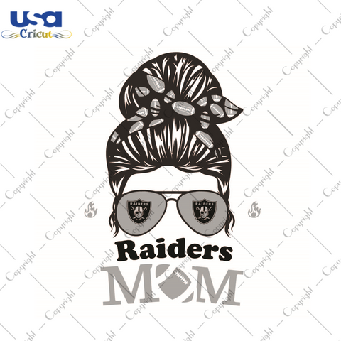 Gift For Mom, NFL Gift For Raiders Mom Diy Crafts Svg Files For Cricut, Silhouette Sublimation Files - USA Cricut