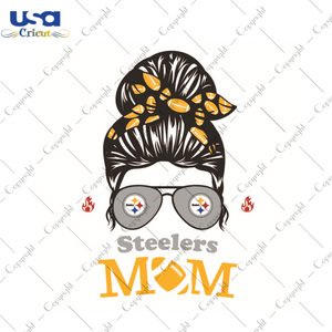 Gift For Mom, NFL Gift For Steelers Mom Diy Crafts Svg Files For Cricut, Silhouette Sublimation Files - USA Cricut