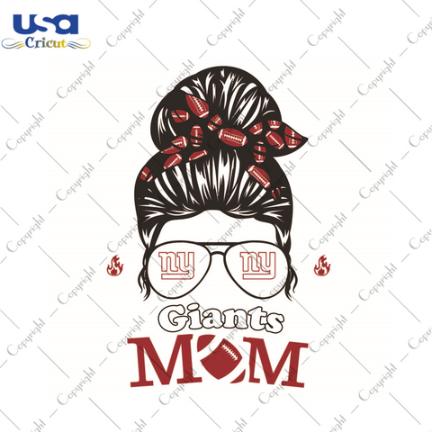 Mom Gift, NFL Gift For Giants Mom Diy Crafts Svg Files For Cricut, Silhouette Sublimation Files - USA Cricut