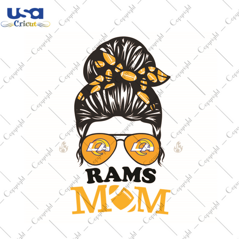 Gift For Mom, NFL Gift For Rams Mom Diy Crafts Svg Files For Cricut, Silhouette Sublimation Files - USA Cricut