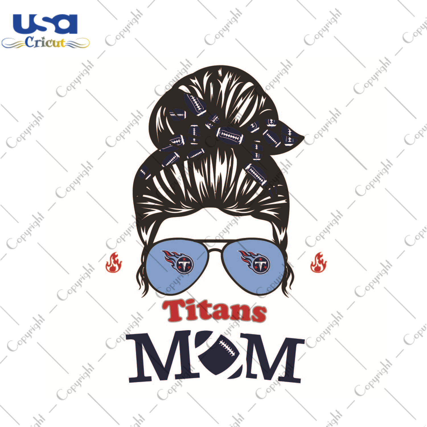 Gift For Mom, NFL Gift For Titans Mom Diy Crafts Svg Files For Cricut, Silhouette Sublimation Files - USA Cricut