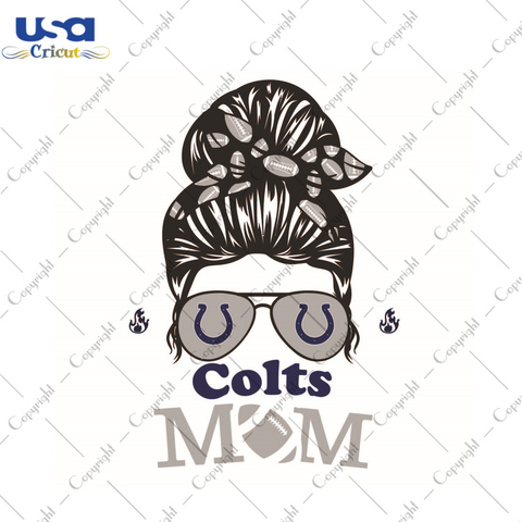 Gift For Mom, NFL Gift For Colts Mom Diy Crafts Svg Files For Cricut, Silhouette Sublimation Files - USA Cricut