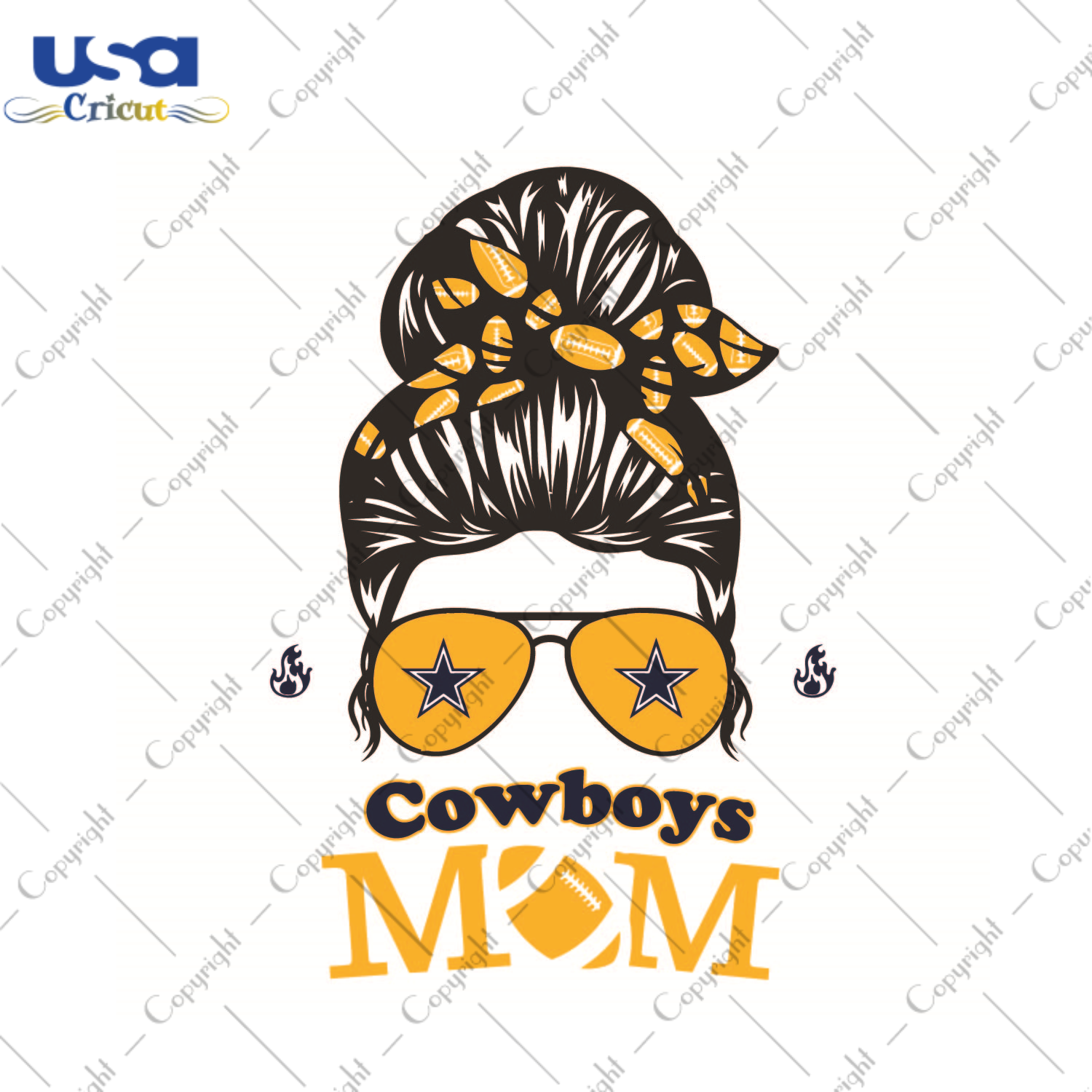 Gift For Mom, NFL Gift For Cowboys Mom Diy Crafts Svg Files For Cricut, Silhouette Sublimation Files - USA Cricut