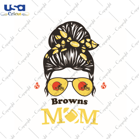 Mom Gift, NFL Gift For Browns Mom Diy Crafts Svg Files For Cricut, Silhouette Sublimation Files - USA Cricut