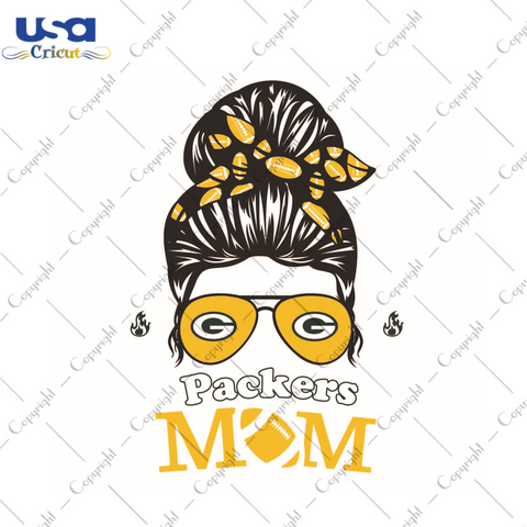 Gift For Mom, NFL Gift For Packers Mom Diy Crafts Svg Files For Cricut, Silhouette Sublimation Files - USA Cricut