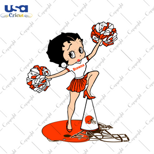 NFL Browns Cheerleading Betty Diy Crafts Svg Files For Cricut, Silhouette Sublimation Files - USA Cricut