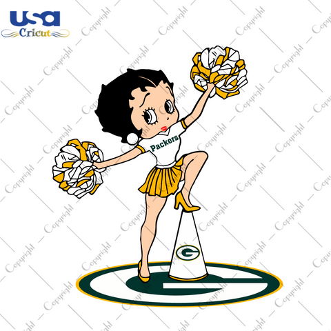 NFL Packers Cheerleading Betty Diy Crafts Svg Files For Cricut, Silhouette Sublimation Files - USA Cricut