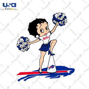 NFL Bills Cheerleading Betty Diy Crafts Svg Files For Cricut, Silhouette Sublimation Files - USA Cricut