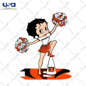 NFL Bengals Cheerleading Betty Diy Crafts Svg Files For Cricut, Silhouette Sublimation Files - USA Cricut