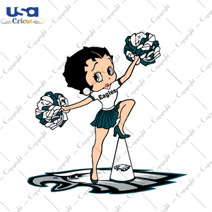 NFL Eagles Cheerleading Betty Diy Crafts Svg Files For Cricut, Silhouette Sublimation Files - USA Cricut