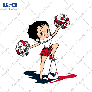 NFL Texans Cheerleading Betty Diy Crafts Svg Files For Cricut, Silhouette Sublimation Files - USA Cricut