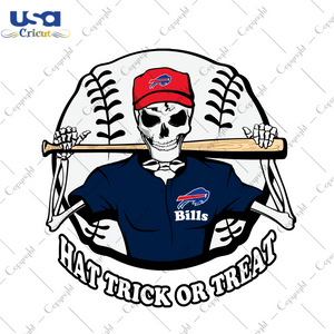 NFL Bills Halloween Skull Gift Diy Crafts Svg Files For Cricut, Silhouette Sublimation Files - USA Cricut