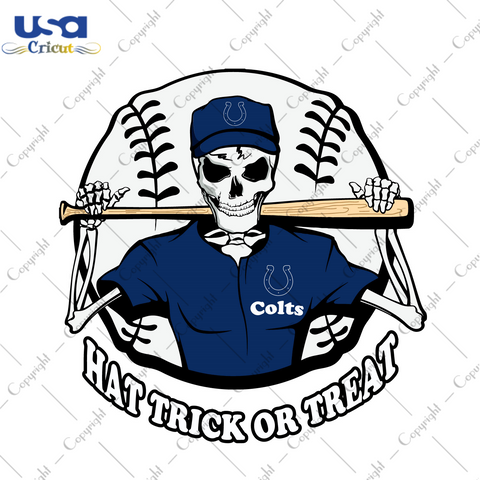 NFL Colts Halloween Skull Gift Diy Crafts Svg Files For Cricut, Silhouette Sublimation Files - USA Cricut