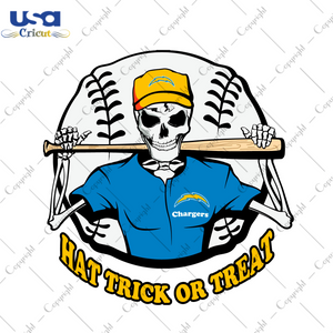 NFL Chargers Halloween Skull Gift Diy Crafts Svg Files For Cricut, Silhouette Sublimation Files - USA Cricut