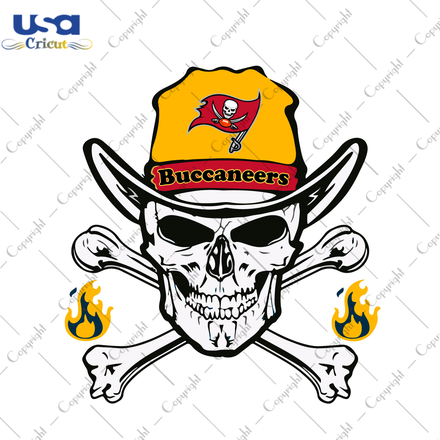 Nfl Tampa Bay Buccaneers Skull Diy Crafts Svg Files For Cricut, Silhouette Sublimation Files - USA Cricut