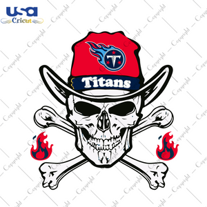 Nfl Tennessee Titans Skull Fan Shirt Diy Crafts Svg Files For Cricut, Silhouette Sublimation Files - USA Cricut