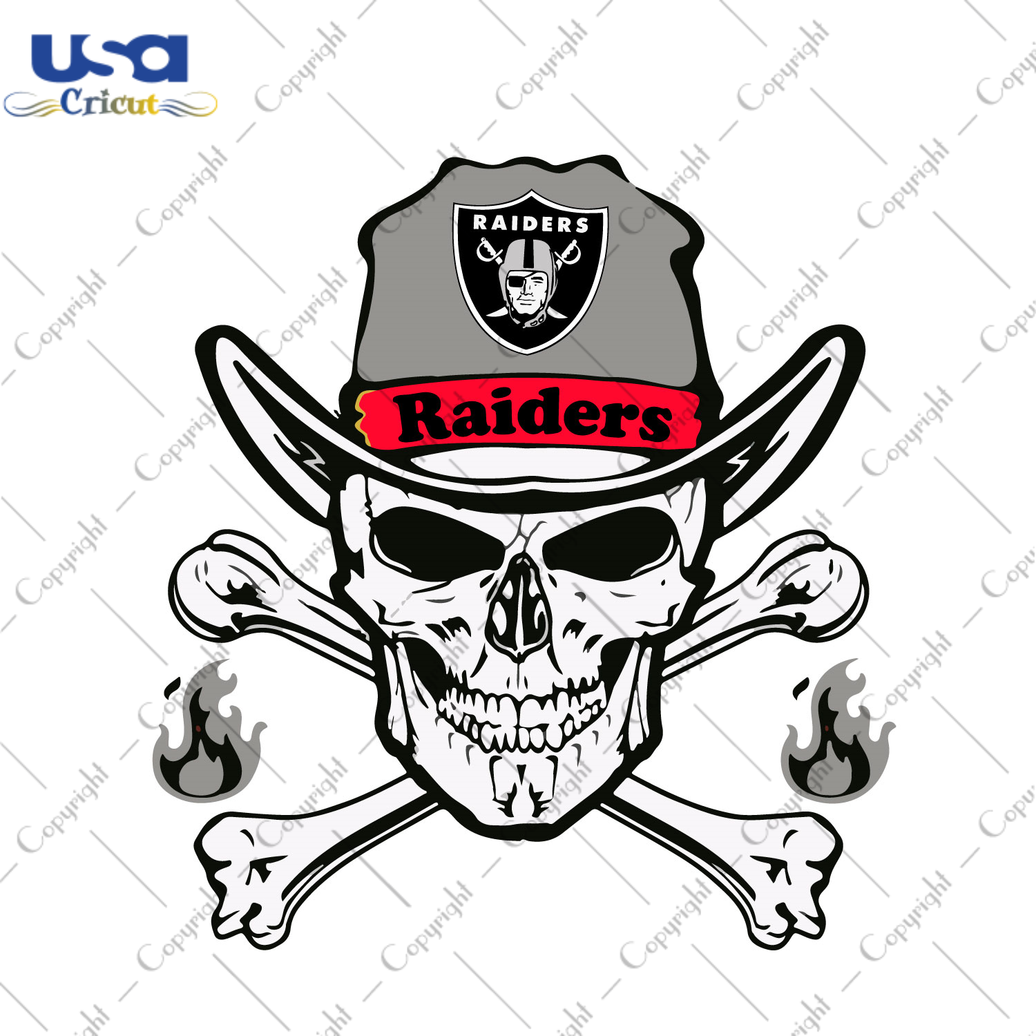 Nfl Las Vegas Raiders Skull Shirt Diy Crafts Svg Files For Cricut, Silhouette Sublimation Files - USA Cricut