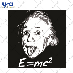 Nerdy Einstein Sticking Tongue Out Trending Gift Diy Crafts Svg Files For Cricut, Silhouette Sublimation Files