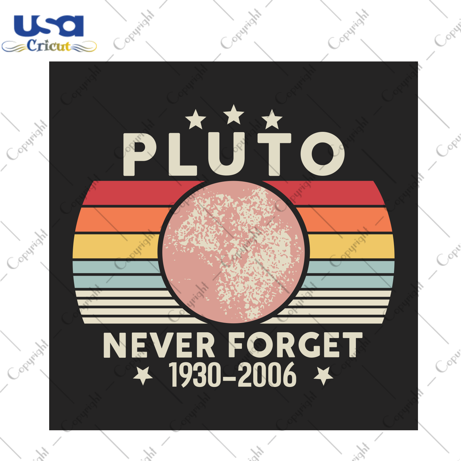 Never Forget Pluto Shirt Retro Style Funny Space Trending Gift Diy Crafts Svg Files For Cricut, Silhouette Sublimation Files