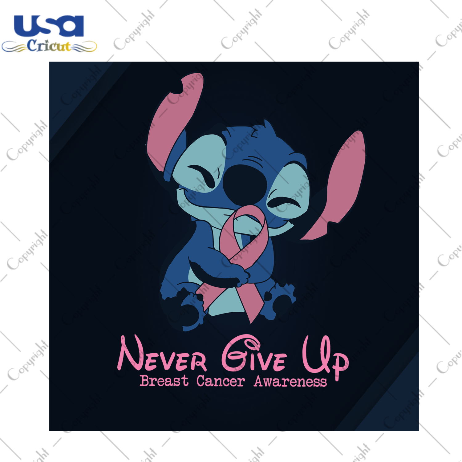 Never Give Up Breast Cancer Gift Diy Crafts Svg Files For Cricut, Silhouette Sublimation Files