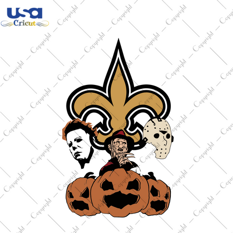 New Orleans Saints Halloween, Halloween Svg, Sport Svg, Happy Halloween, Halloween Gift, Halloween Shirt, Halloween Icon, Halloween Vector, Pumpkin Svg, Cute Pumpkin, New Orleans Saints Svg -