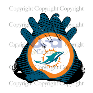 Nfl Dolphins Gloves Logo Svg, Sport Svg, Diy Crafts SVG Files For Cricut, Silhouette Sublimation Files Shirt Design Ideas  Instant Download - USA Cricut