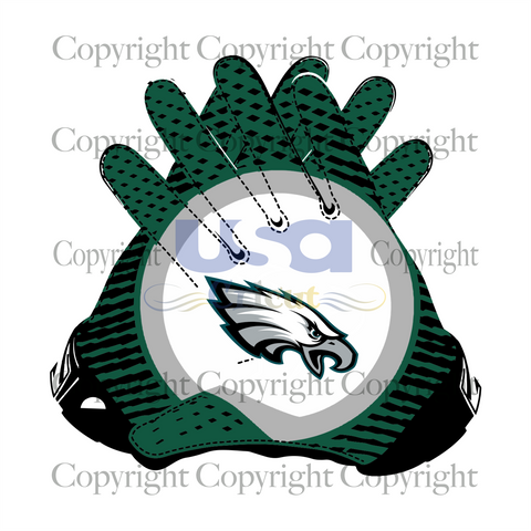 Nfl Eagles Gloves Logo Svg, Sport Svg, Nfl Shirt Svg, Diy Crafts SVG Files For Cricut, Silhouette Sublimation Files Shirt Design Ideas  Instant Download - USA Cricut