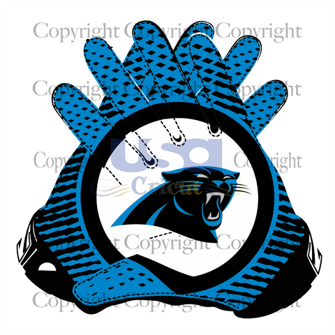 Nfl Panthers Gloves Logo Svg, Sport Svg, Diy Crafts SVG Files For Cricut, Silhouette Sublimation Files Shirt Design Ideas  Instant Download - USA Cricut