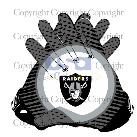 Nfl Raiders Gloves Logo Svg, Sport Svg, Nfl Team Logo, Diy Crafts SVG Files For Cricut, Silhouette Sublimation Files Shirt Design Ideas  Instant Download - USA Cricut