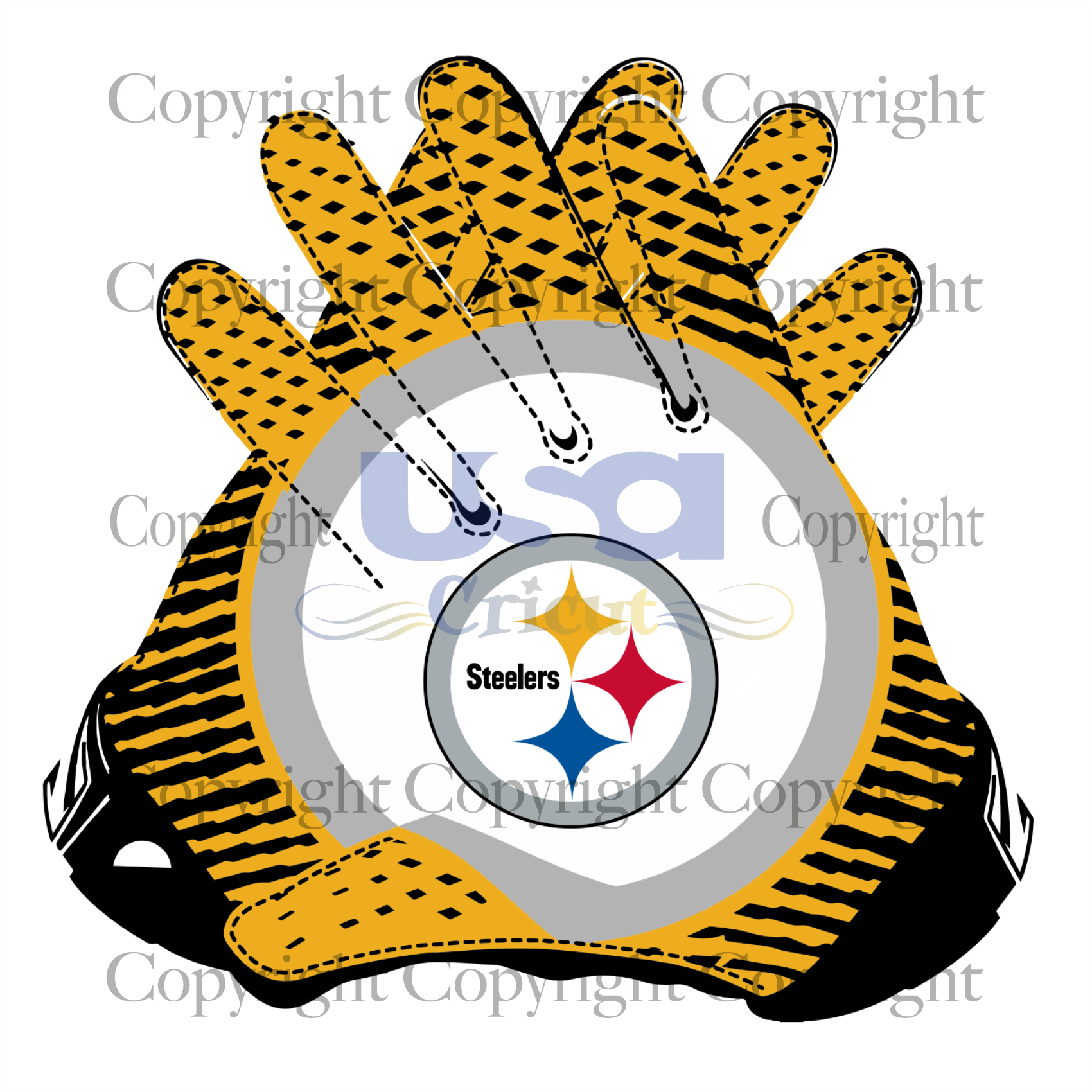 Nfl Steelers Gloves Logo Svg, Sport Svg, Diy Crafts SVG Files For Cricut, Silhouette Sublimation Files Shirt Design Ideas  Instant Download - USA Cricut