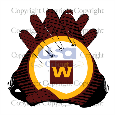 Nfl Washington Gloves Logo Svg, Sport Svg, Diy Crafts SVG Files For Cricut, Silhouette Sublimation Files Shirt Design Ideas  Instant Download - USA Cricut