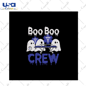 Nurse boo boo crew, Halloween svg, Halloween clipart, Halloween vector, Halloween gift, Halloween shirts, Nurse Boo svg, Nurse Boo shirts, Boo Halloween gift, Svg cricut, Silhouette svg files