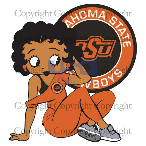 Oklahoma State Cowboys Betty Boop, Sport Svg, Football Svg, Diy Crafts SVG Files For Cricut Instant Download File - USA Cricut