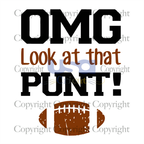 Omg Look At That Punt Svg, Sport Svg, Football Punter Svg, Football Svg, SVG files for cricut Instant Download Version - USA Cricut