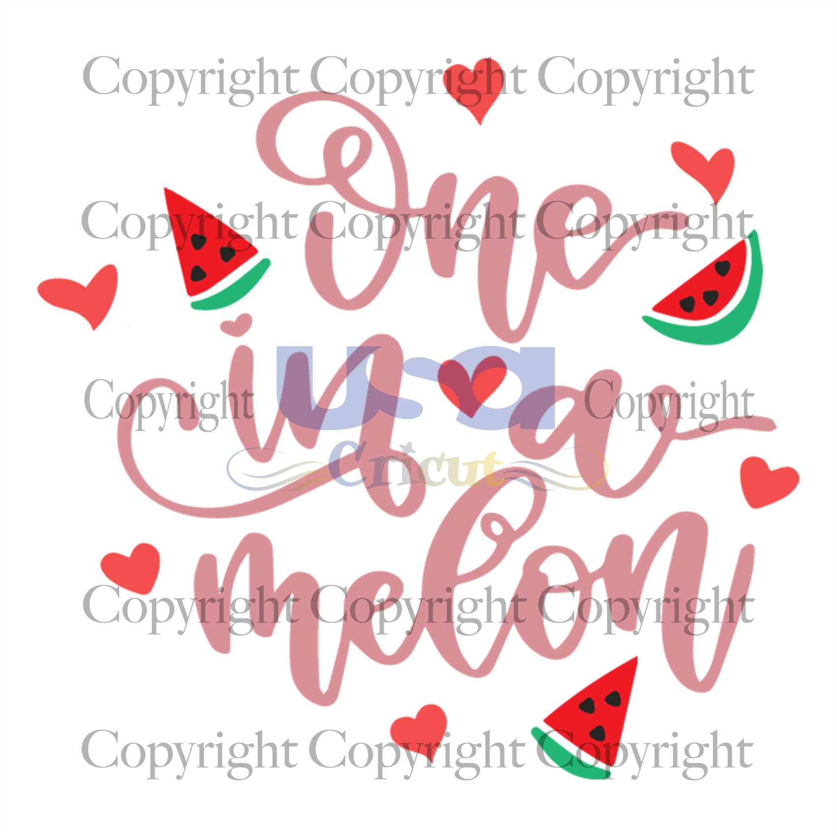 One In A Melon Svg, Trending Svg, Watermelon Shirt, Melon Svg,Cricut & Silhouette Sublimation Instant Download File - USA Cricut