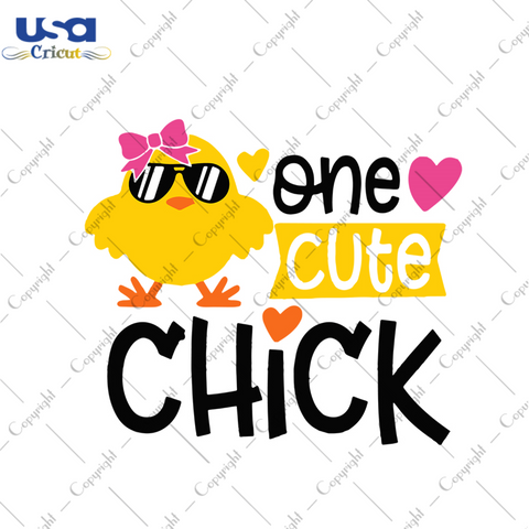 One Cute Chick Svg, Easter Svg, Easter Day Gift, He Is Risen Christian Quotes Diy Crafts Svg Files For Cricut, Silhouette Sublimation Files