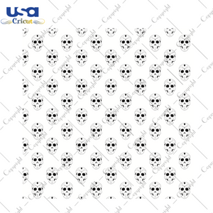 Halloween Skull Pattern Print Diy Crafts Svg Files For Cricut, Silhouette Sublimation Files - USA Cricut