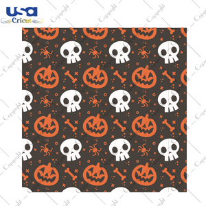 Halloween Pumkin Pattern Diy Crafts Svg Files For Cricut, Silhouette Sublimation Files - USA Cricut