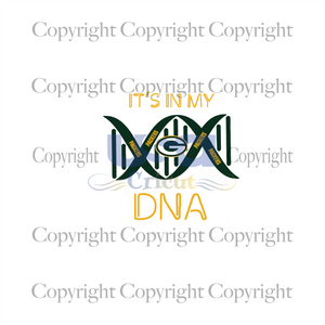 Packers It Is In My Dna Svg, Packers Logo Design, Green Bay Packers Svg, SVG files for cricut Instant Download Version - USA Cricut